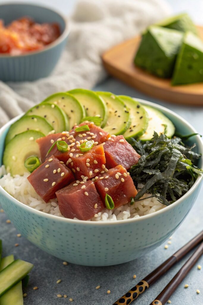tuna poke bowl pairing