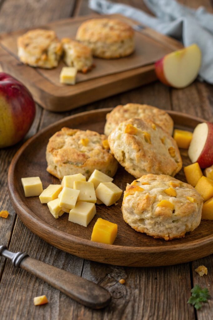 apple cheddar homemade biscuits