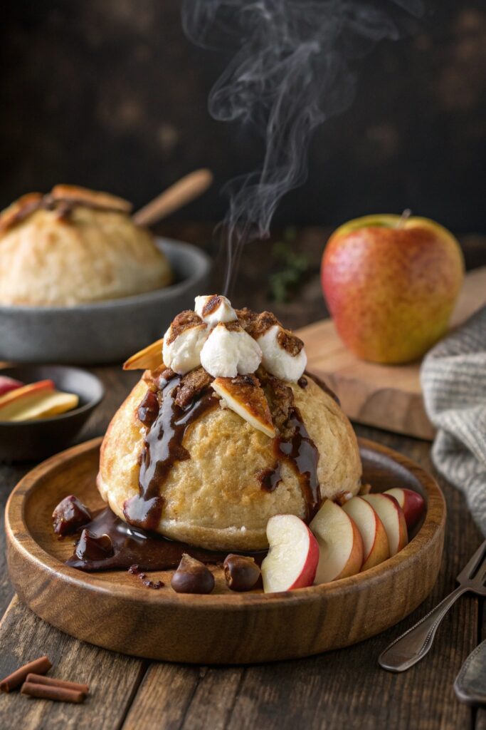 apple filled s mores delight
