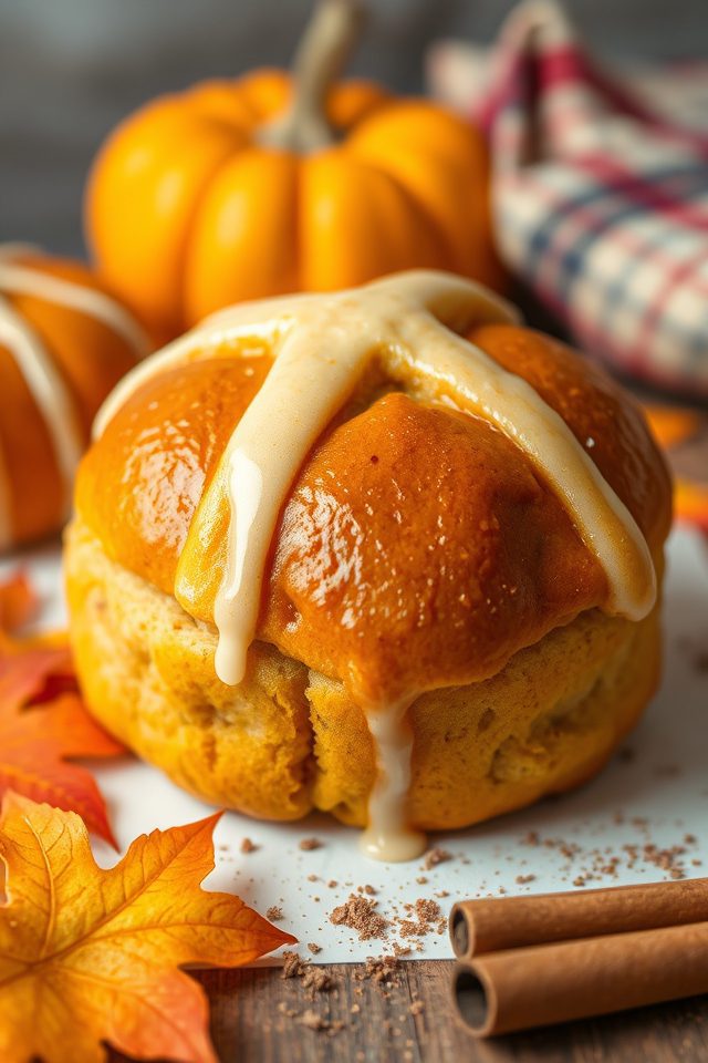 autumn pumpkin spice buns