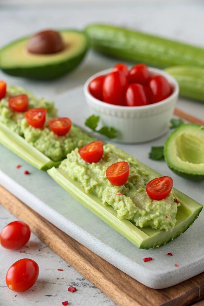 Avocado Smash With Cherry Tomatoes