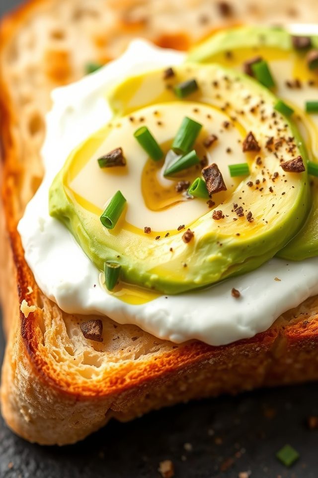avocado ricotta toast delight