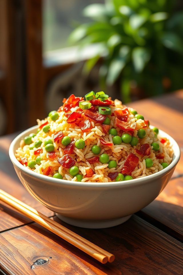 bacon and pea fusion