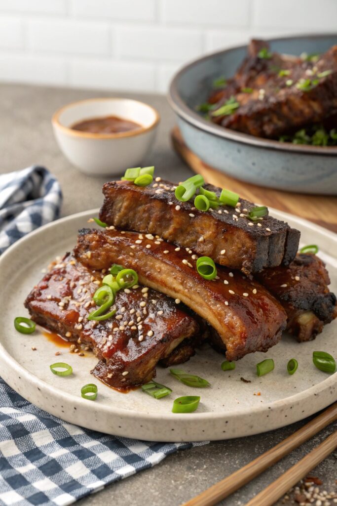 slow cooked savory bbq ribs