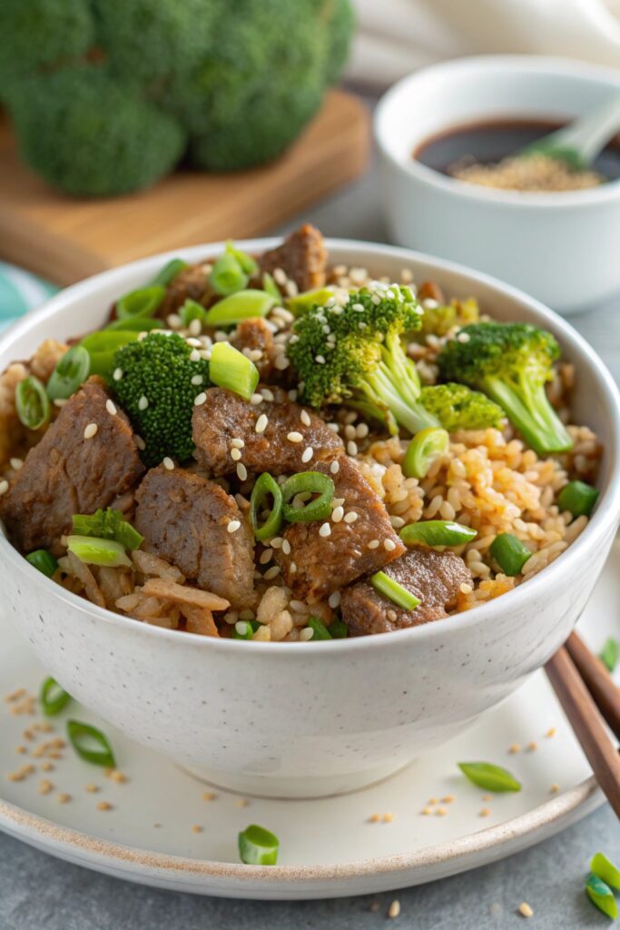 beef broccoli fried rice