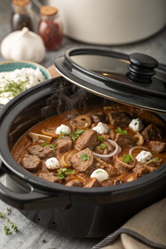 slow cooker beef comfort