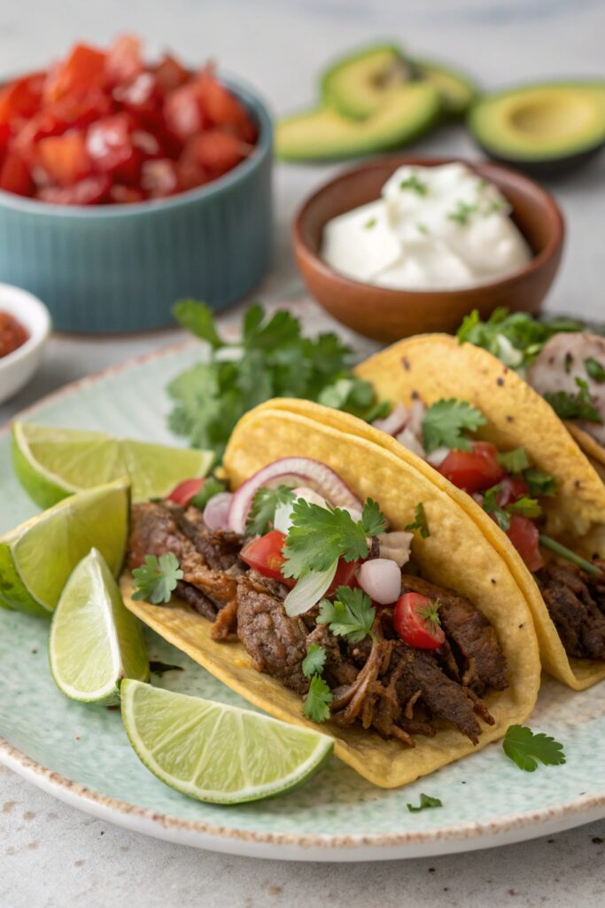 succulent beer braised beef tacos