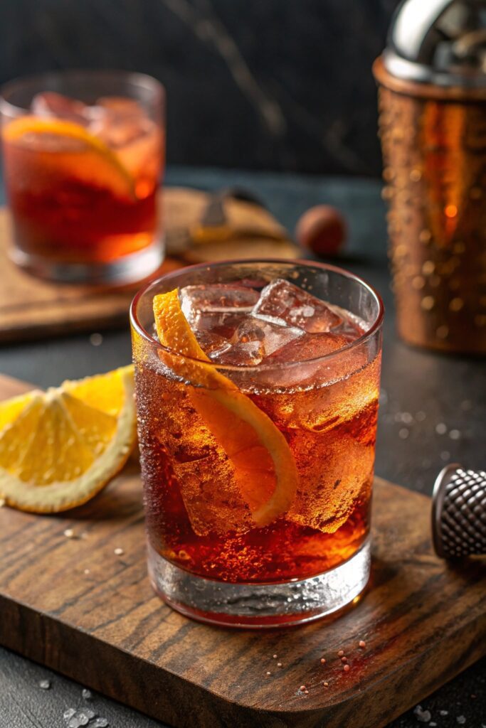 beer infused classic cocktail