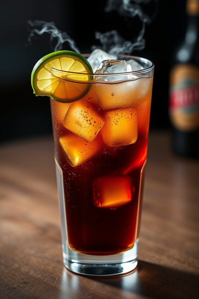 beer infused dark and stormy