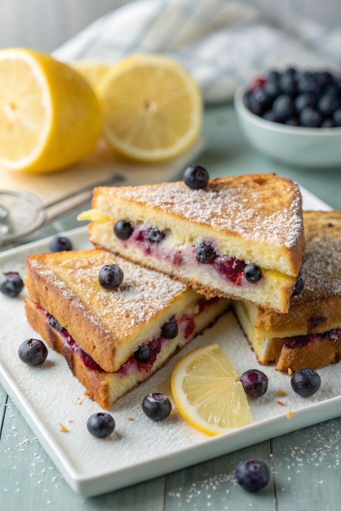 delicious blueberry lemon sandwich