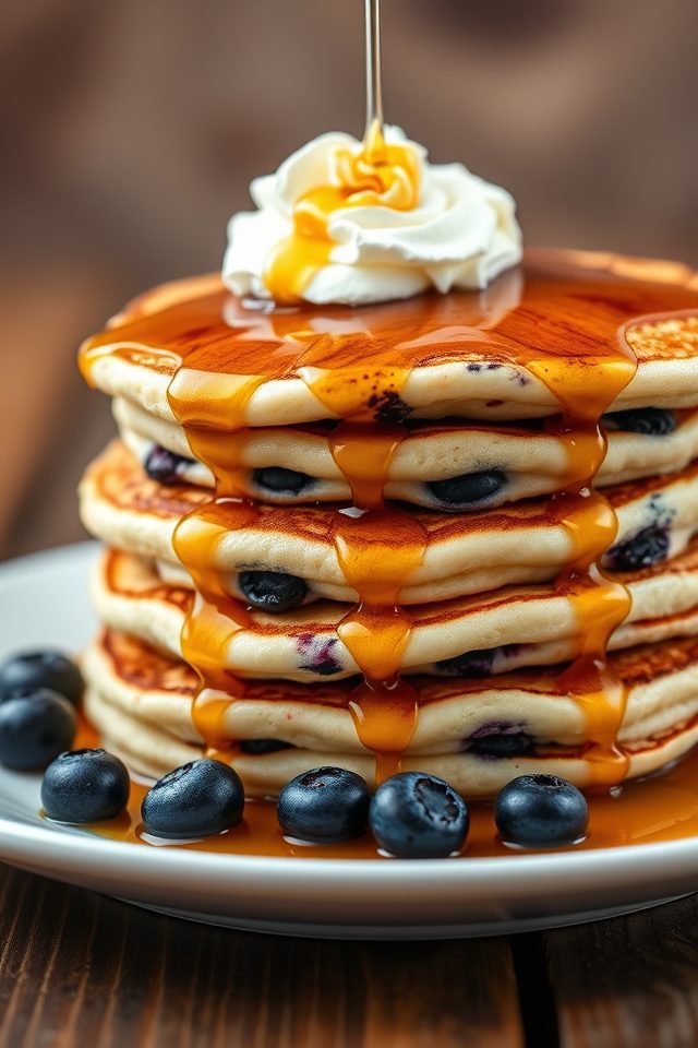 blueberry pancake breakfast delight