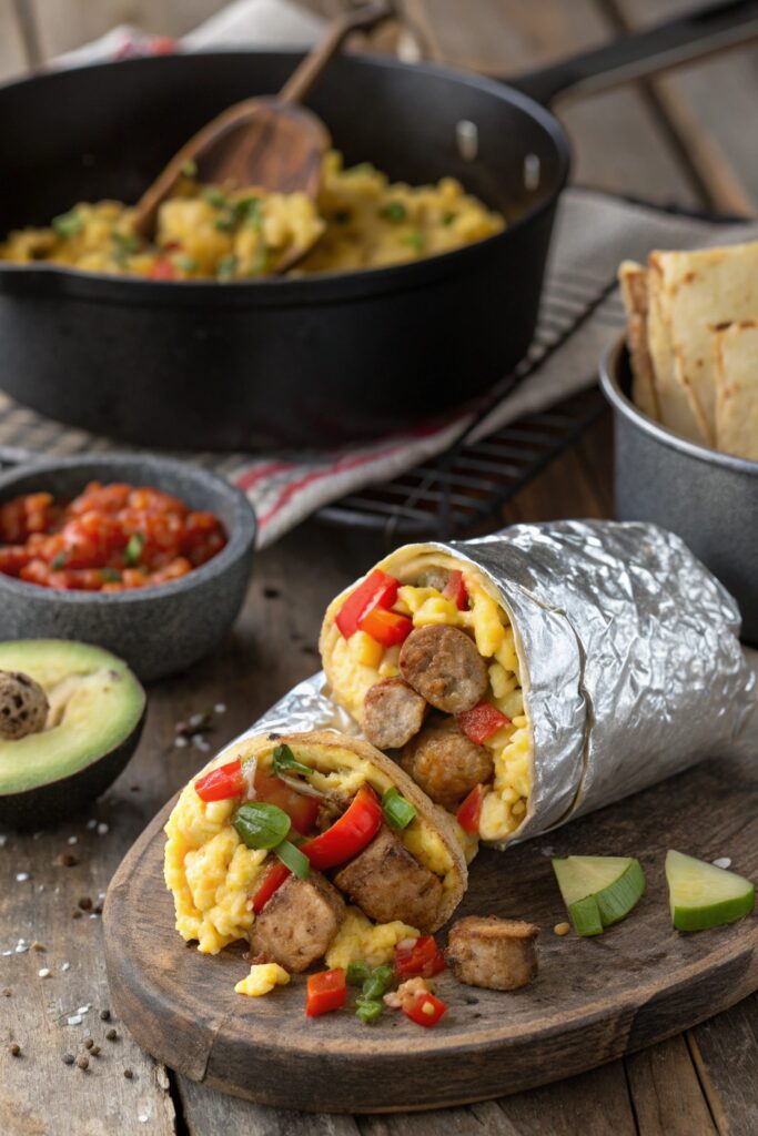 portable protein packed breakfast wraps