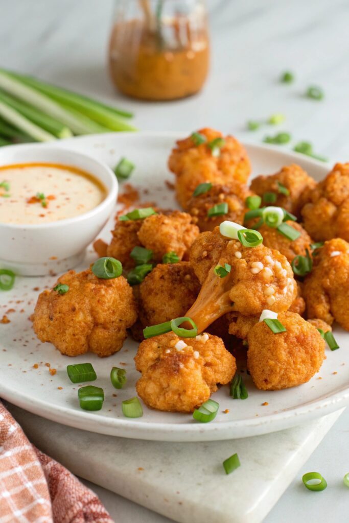 spicy baked cauliflower bites