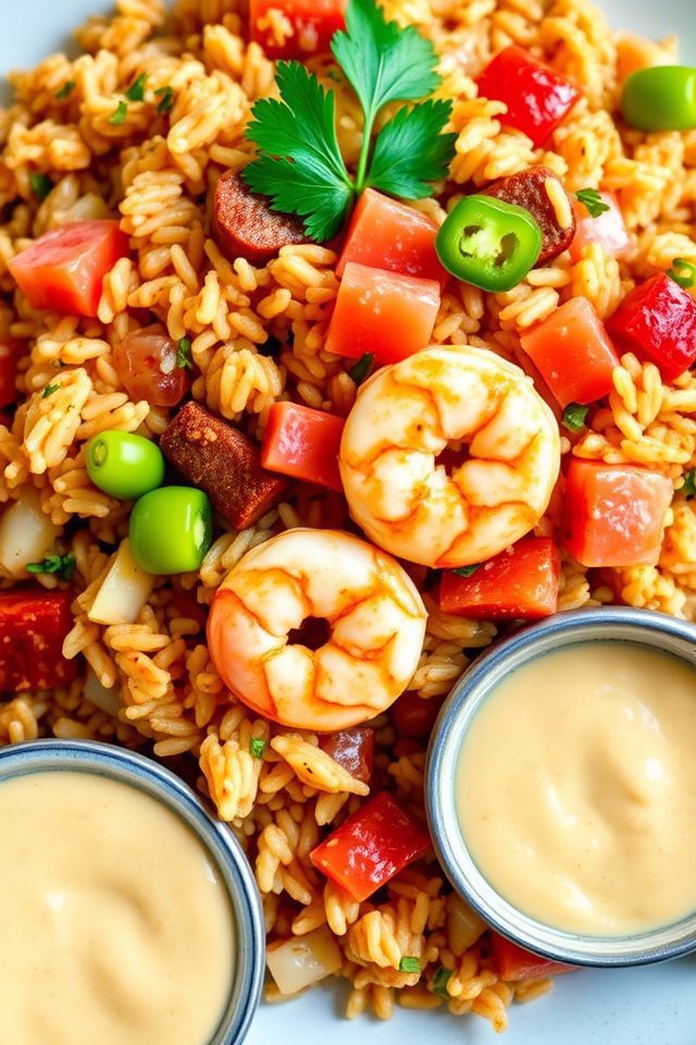 cajun inspired flavorful fried rice