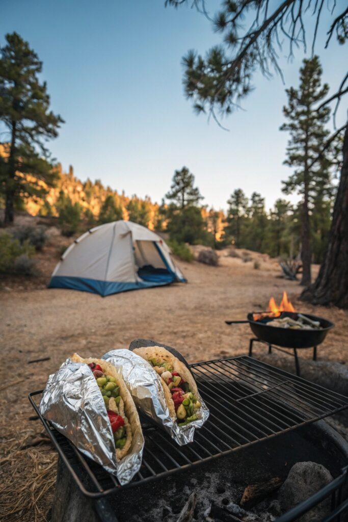 customizable outdoor taco meal