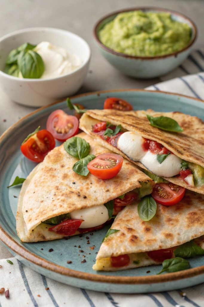 italian flavors in quesadilla