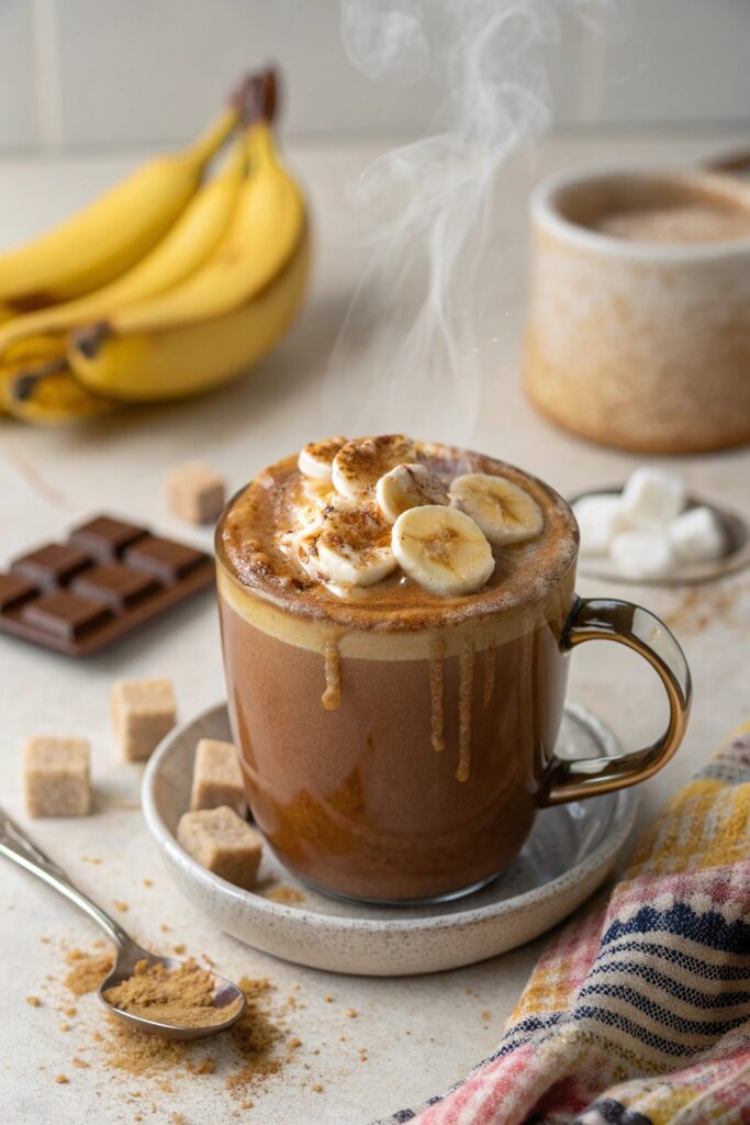 caramelized banana coffee delight