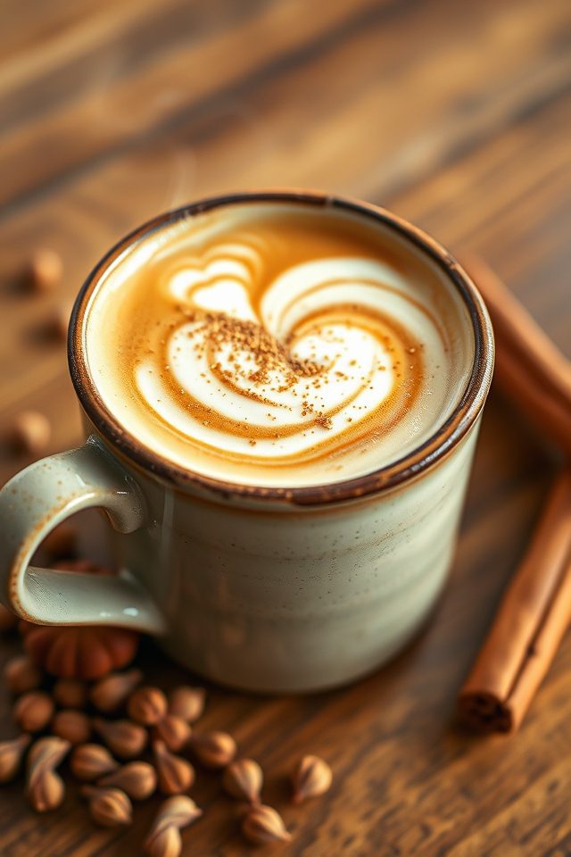 cardamom infused creamy coffee