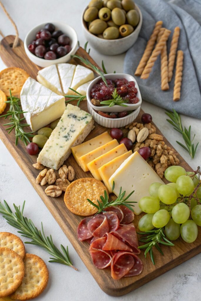 vibrant mixed appetizer platter