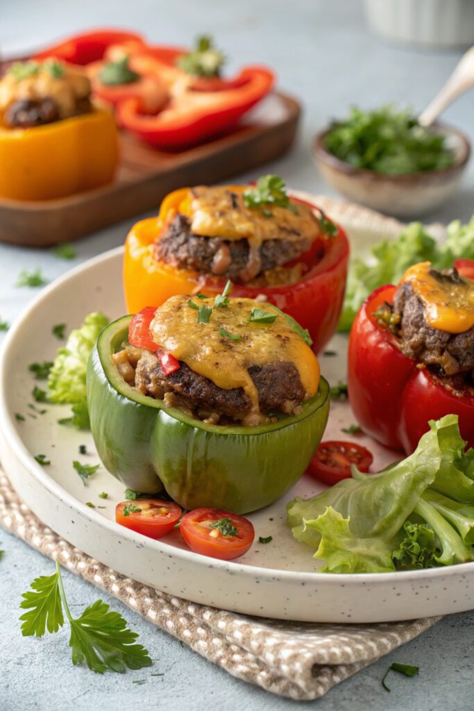 cheeseburger flavors in peppers