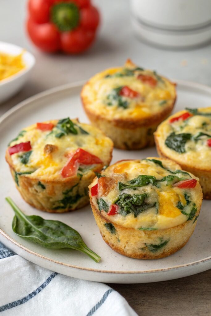 nutritious breakfast veggie muffins