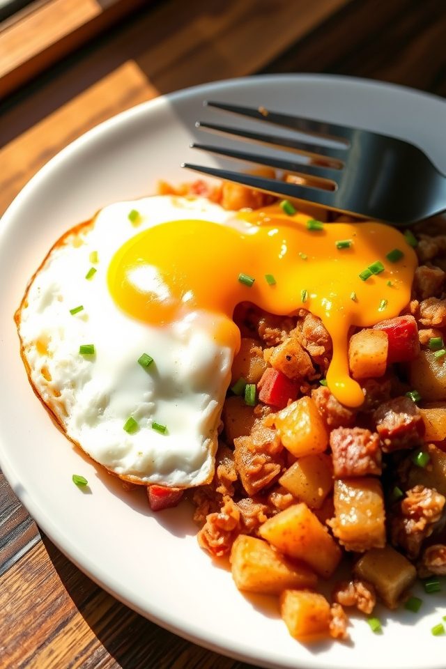 cheesy corned beef brunch