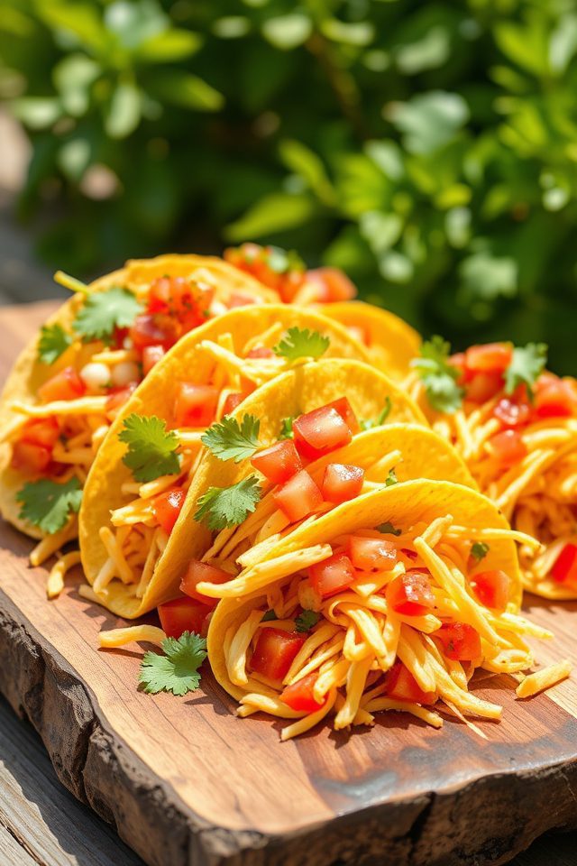cheesy taco snack idea