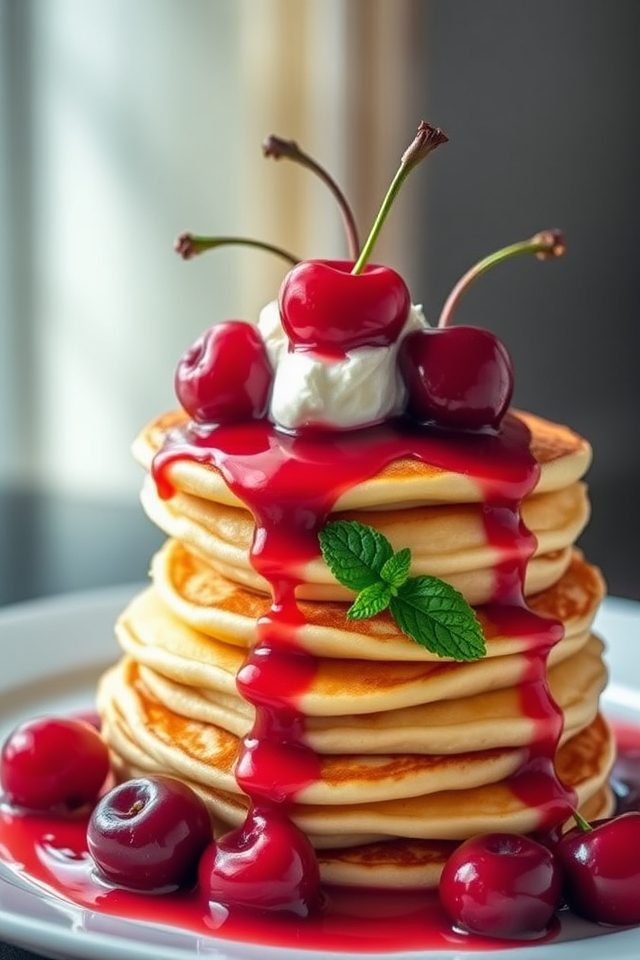 cherries jubilee breakfast delight