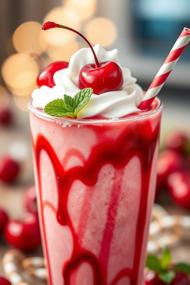 cherries jubilee milkshake recipe