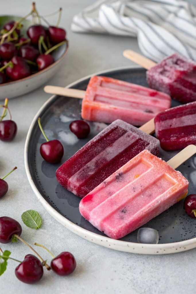 cherry hibiscus frozen treat
