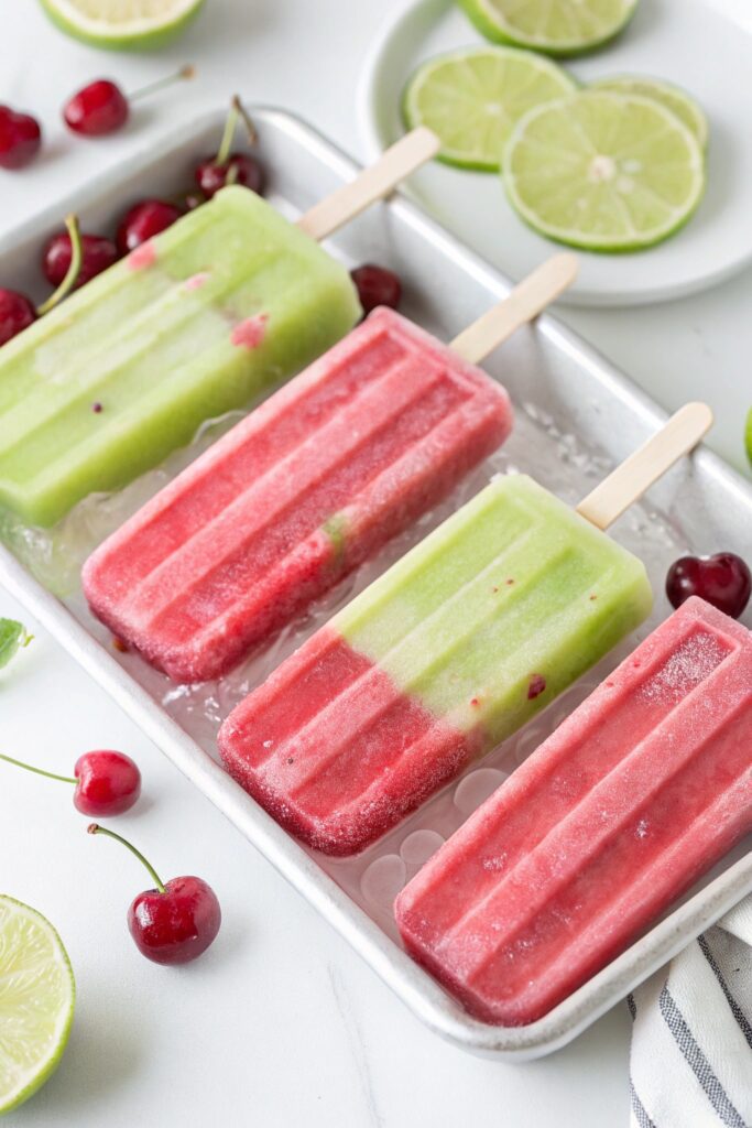 cherry limeade frozen treats
