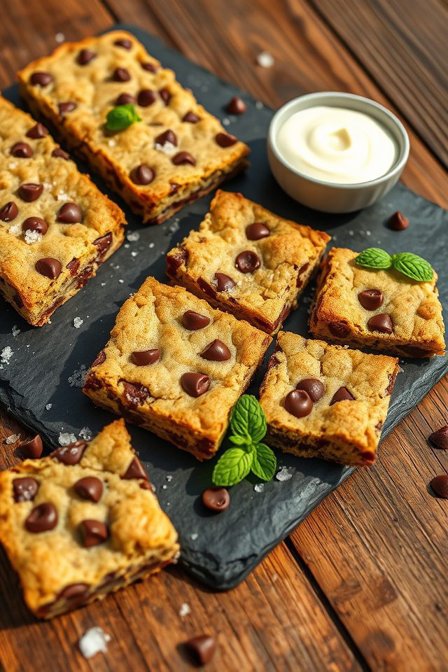 chewy chocolate chip bars