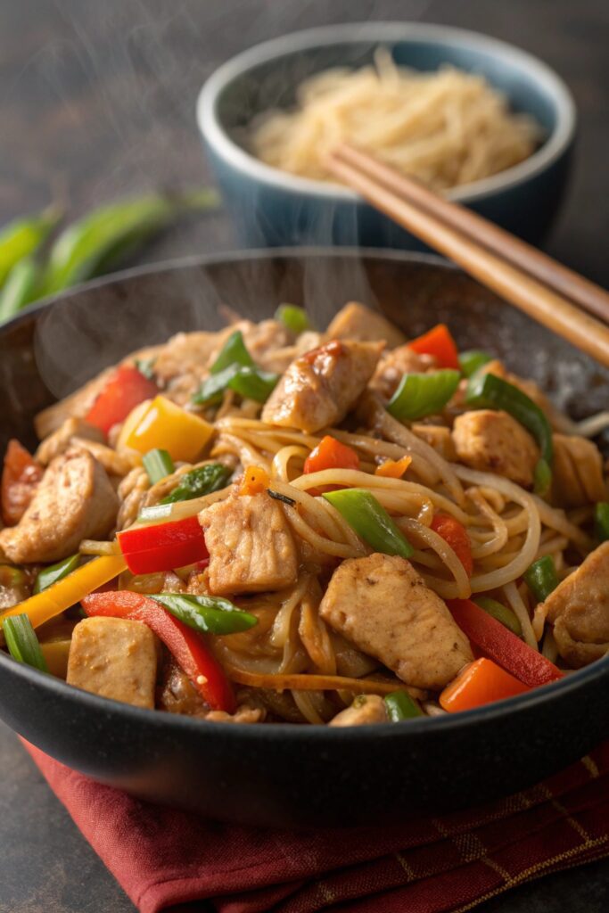 savory chicken vegetable stir fry