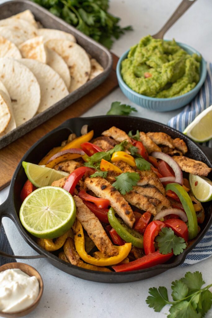 zesty chili lime fajitas