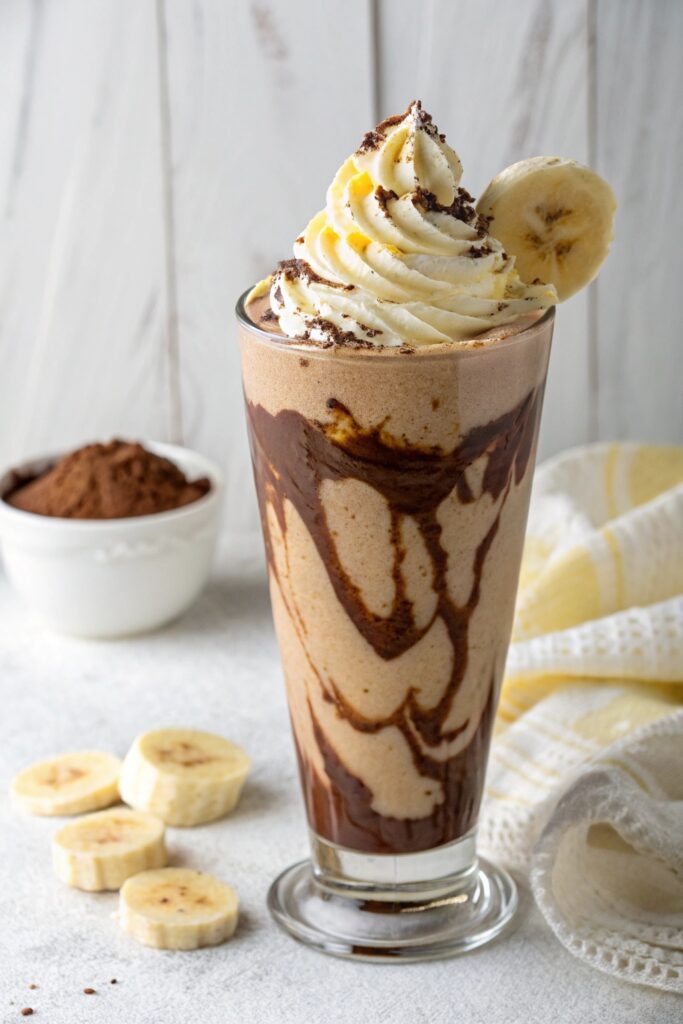 chocolate banana milkshake bliss