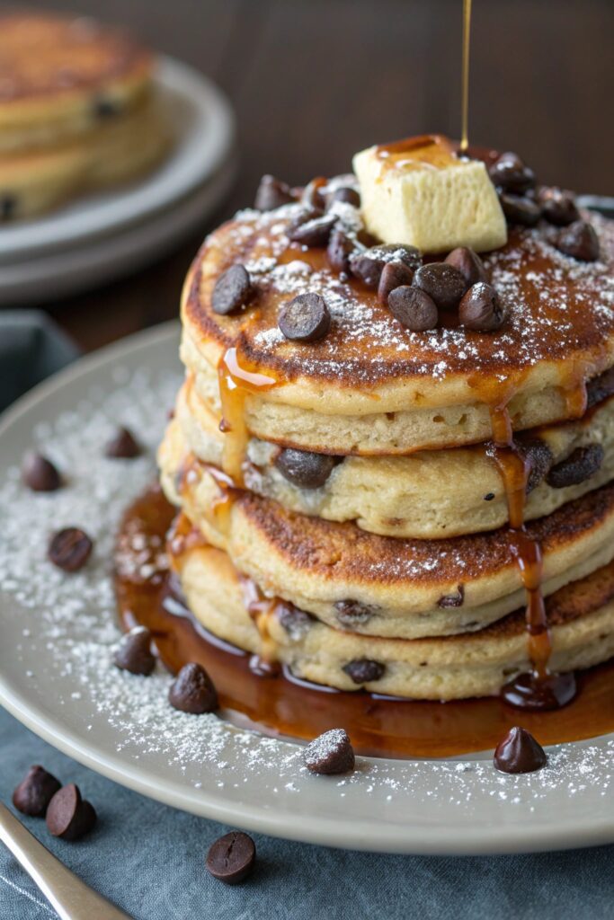 chocolatey breakfast delight pancakes