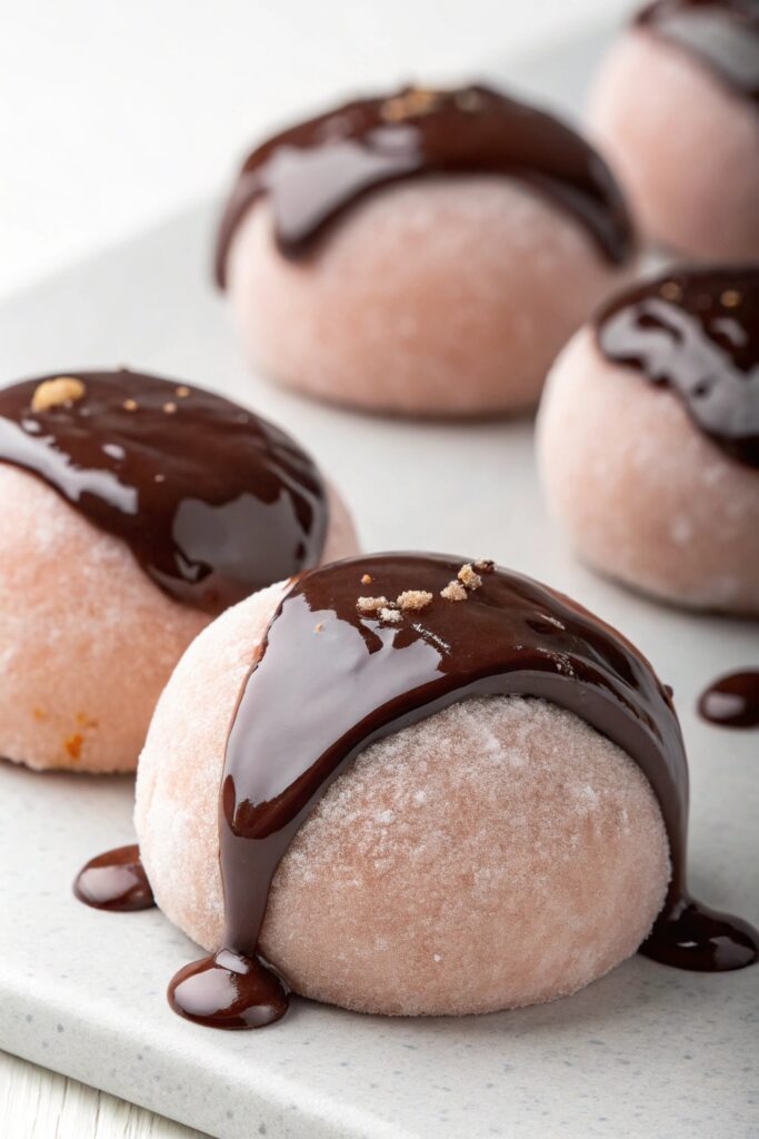 decadent chewy chocolate mochi