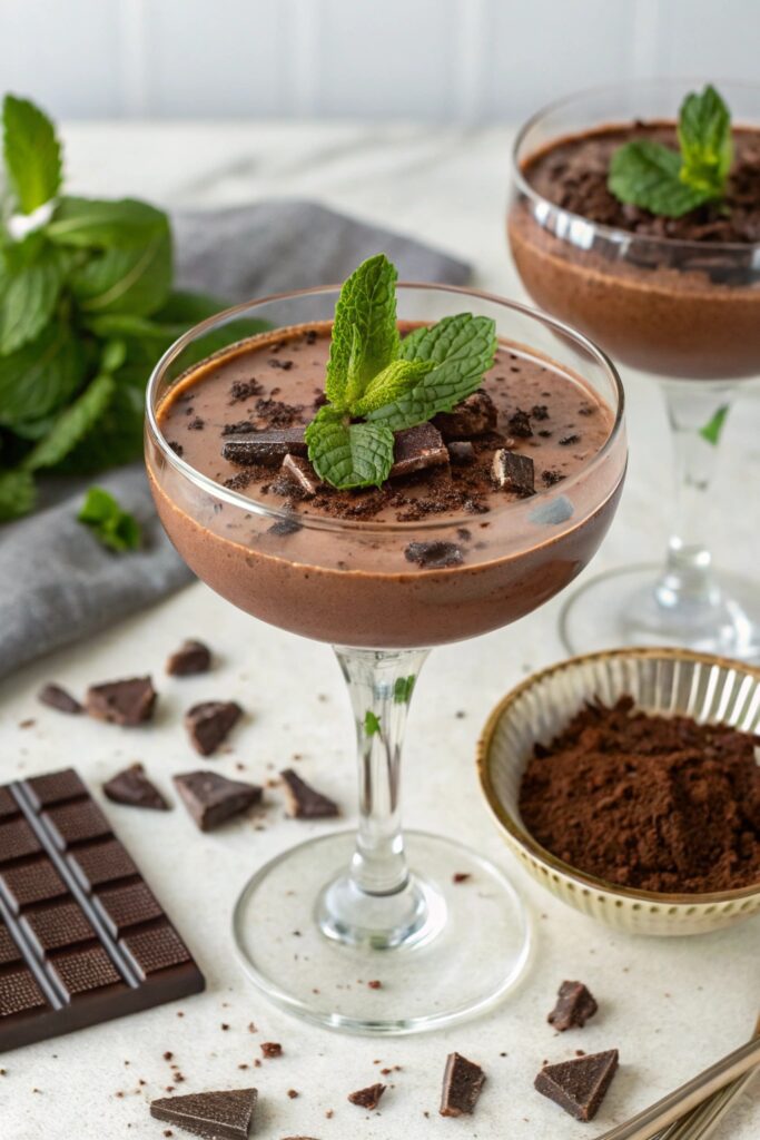 chocolate mint cocktail delight