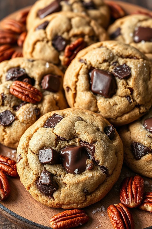 chocolate pecans chewy texture