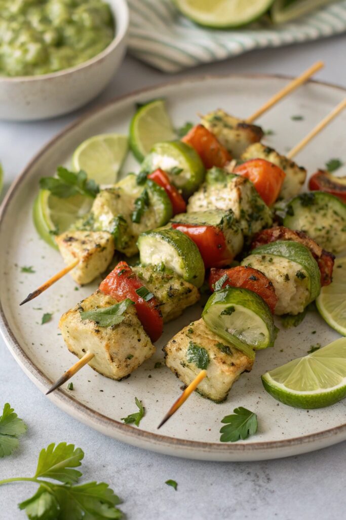 zesty cilantro lime skewers