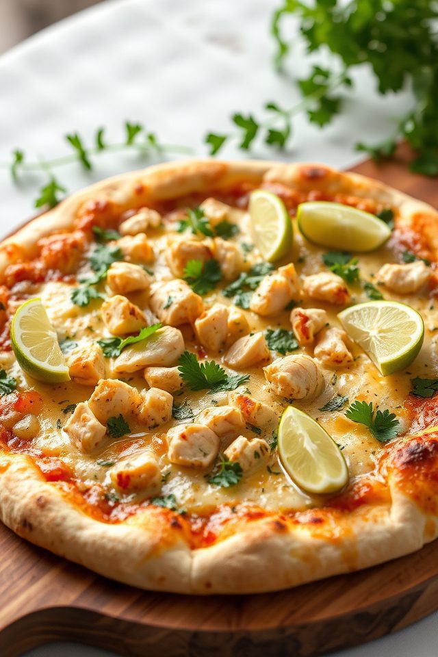 cilantro lime chicken pizza