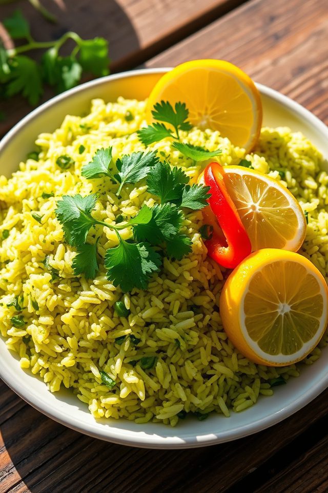 cilantro lime vibrant rice