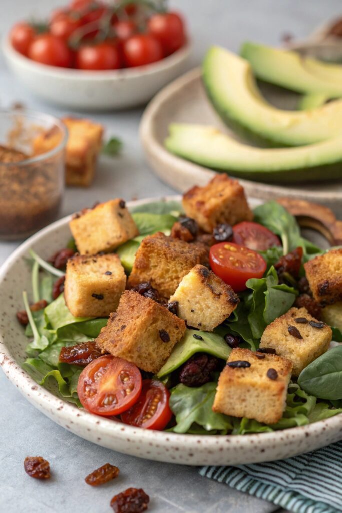 cinnamon raisin croutons recipe