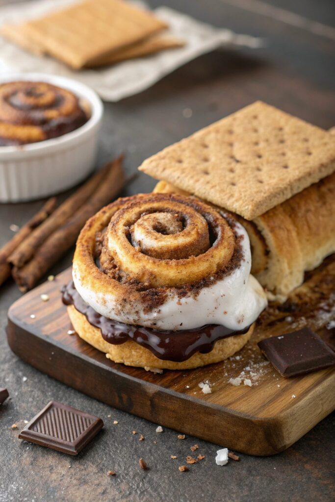 cinnamon roll s mores delight