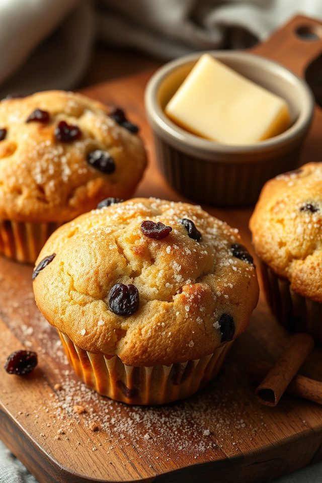 cinnamon raisin bread muffins