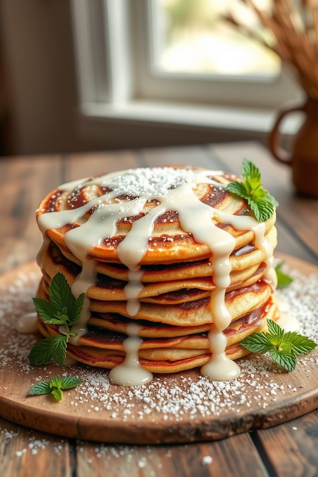 cinnamon roll pancake delight