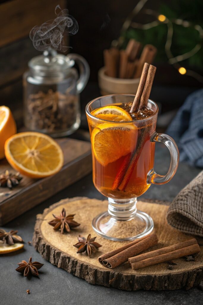 citrus infused spiced apple cider