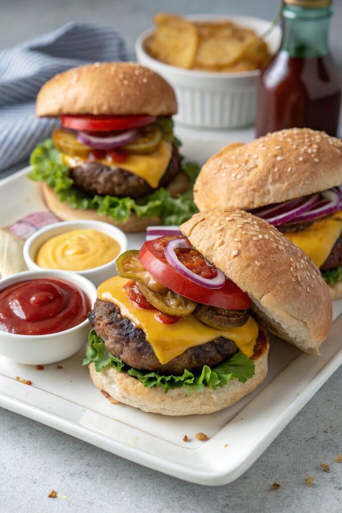 classic grilled cheeseburgers recipe