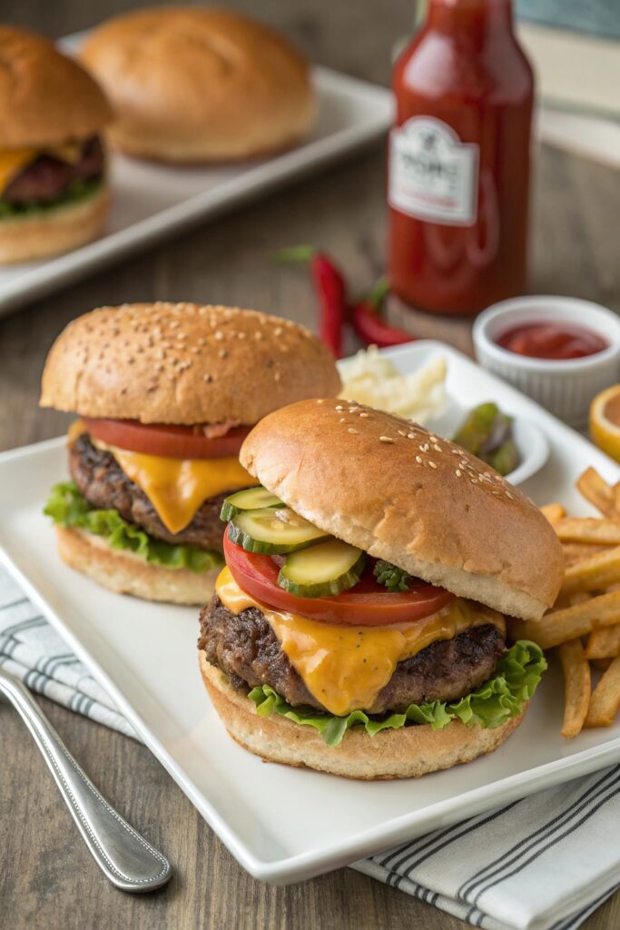 timeless backyard cheeseburger delight