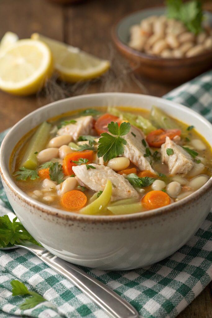 hearty chicken white bean soup